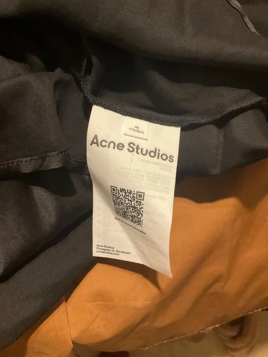 ACNE STUDIOS Fringed scarf-detail satin midi dress - Picture 10 of 11